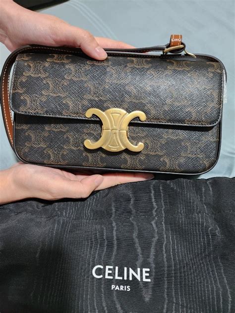 celine monogram shoulder bag|celine triomphe shoulder bag review.